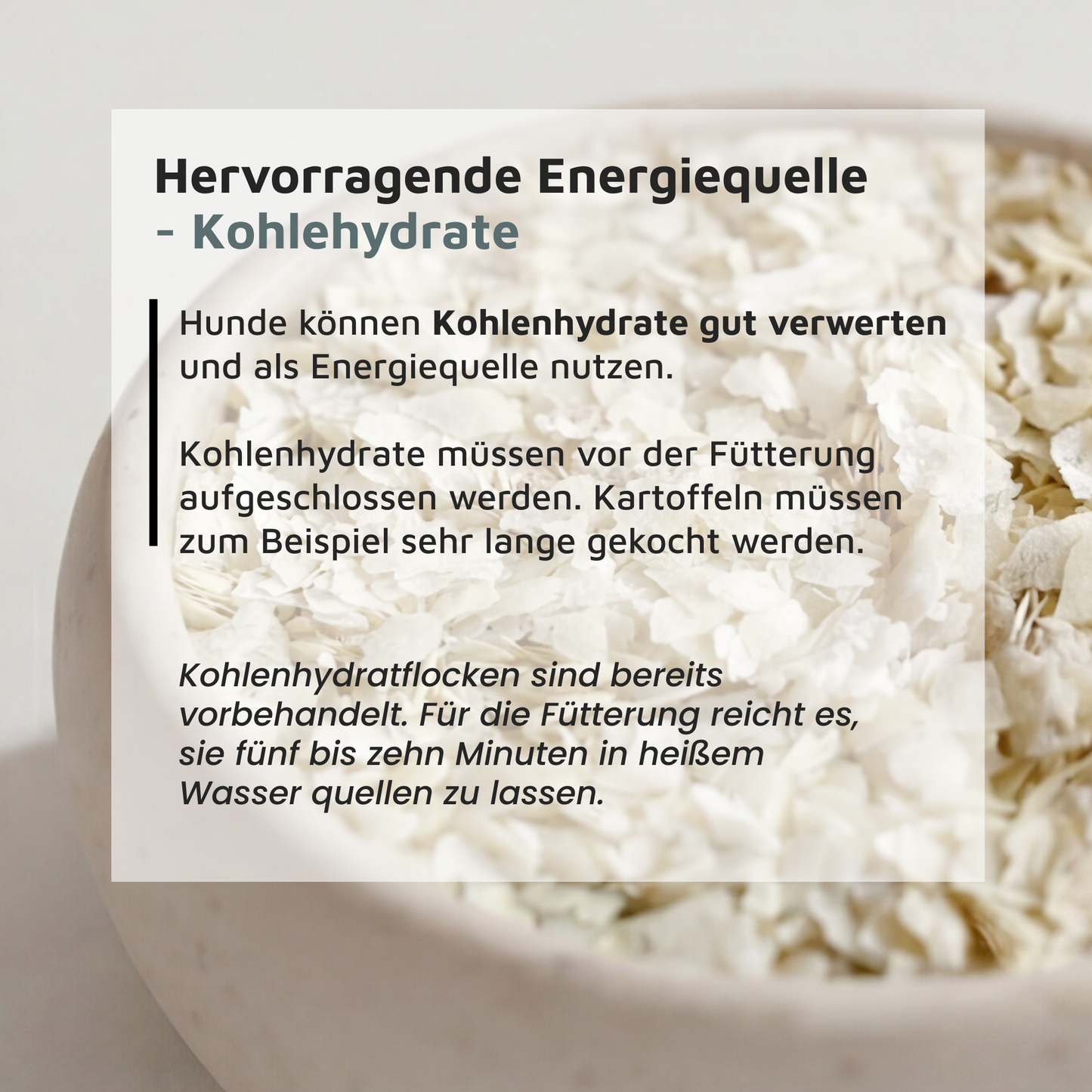 Kartoffelflocken - Schnell zubereitete Kohlenhydratquelle