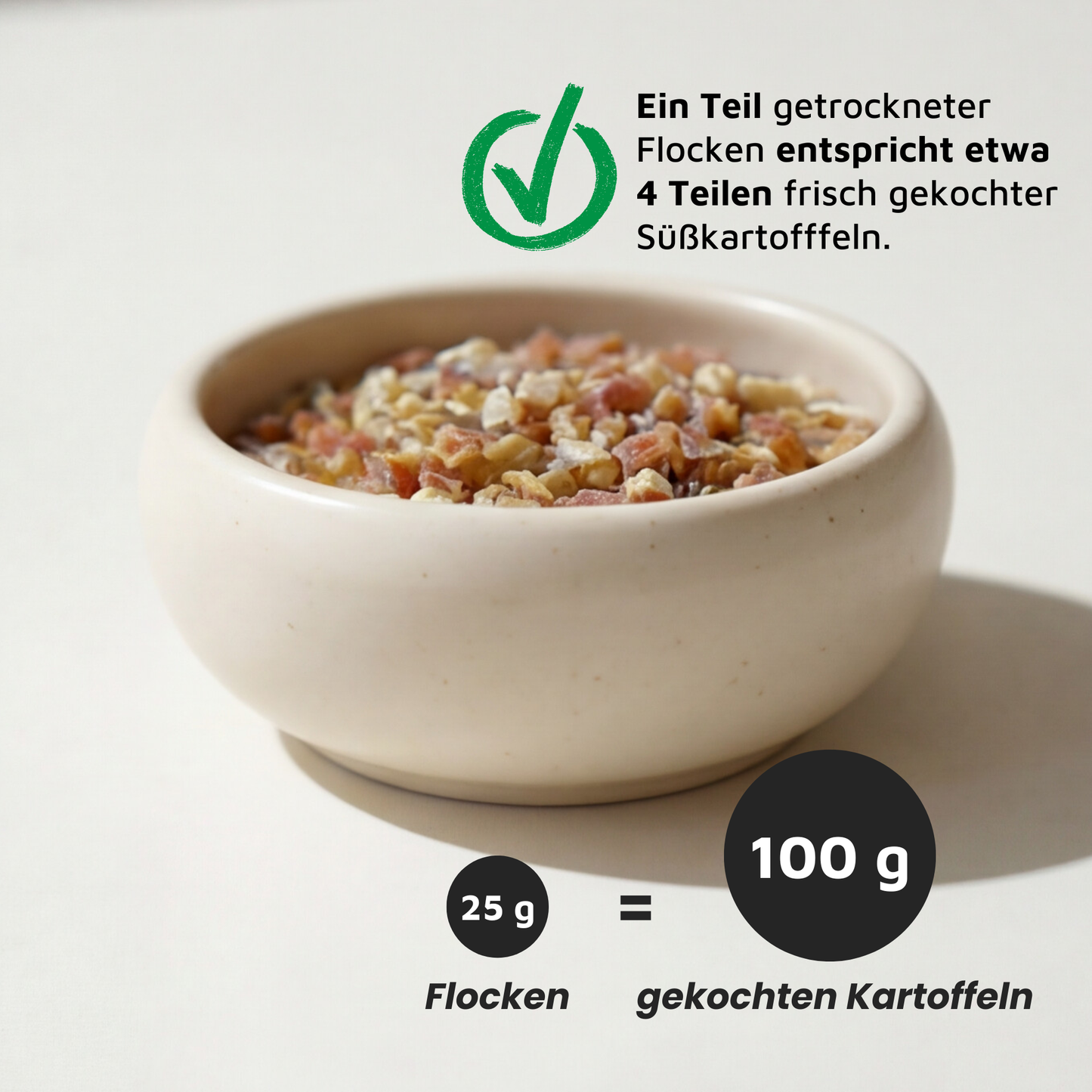 Süßkartoffelflocken - Gut verdauliche Kohlenhydratquelle