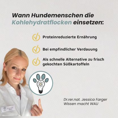 Süßkartoffelflocken - Gut verdauliche Kohlenhydratquelle
