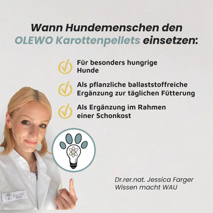 BALD VERFÜGBAR: OLEWO Karottenpellets -  100% Karottenpüree in wenigen Minuten
