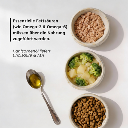 Hanföl - Omega-6 & 3 aus kaltgepresstem Hanf