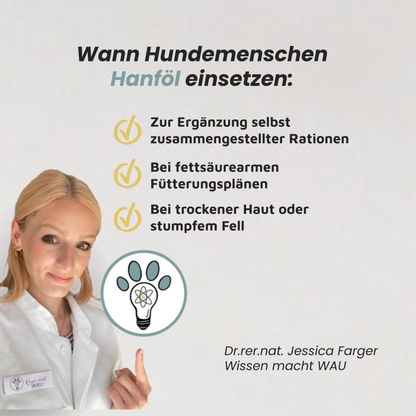 Hanföl - Omega-6 & 3 aus kaltgepresstem Hanf