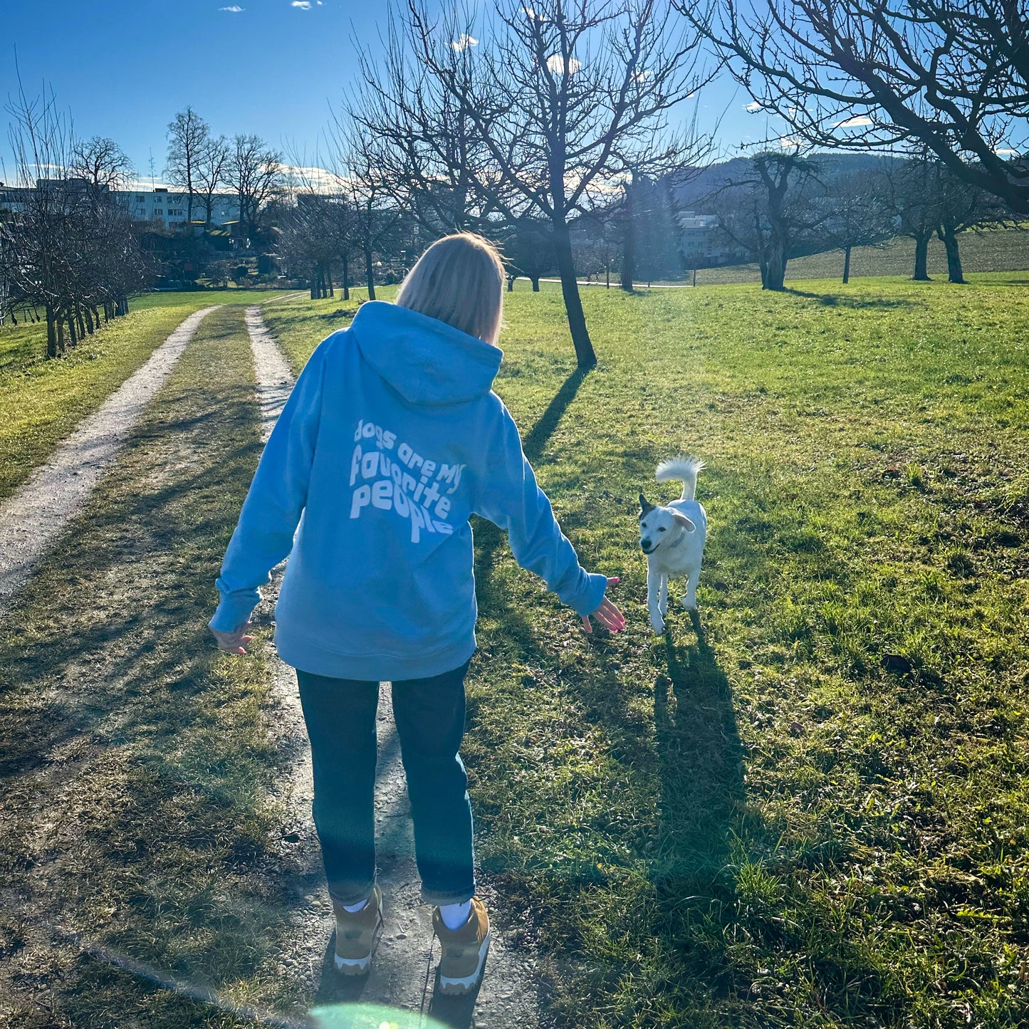 Hoodie bestie 100% Bio Baumwolle - Dogs are my favorite people I letzte Größen