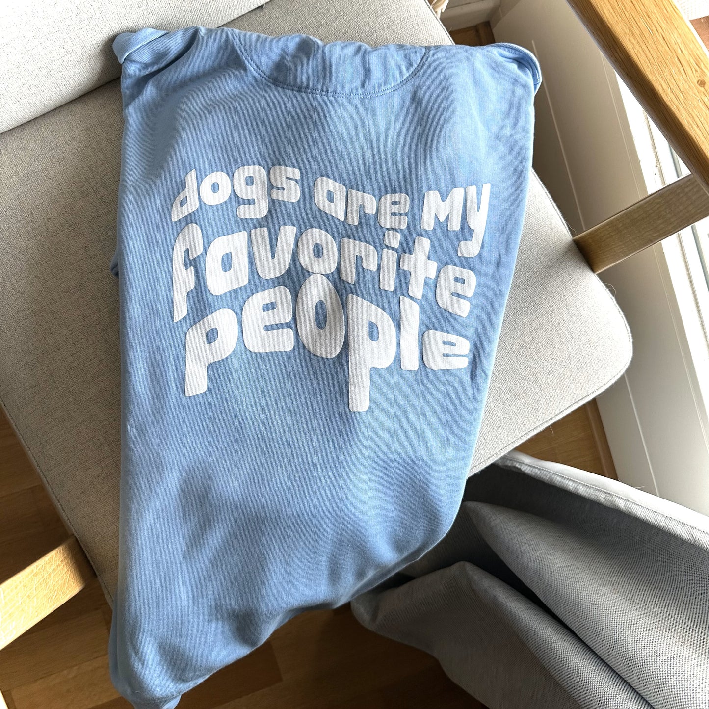Hoodie bestie 100% Bio Baumwolle - Dogs are my favorite people I letzte Größen