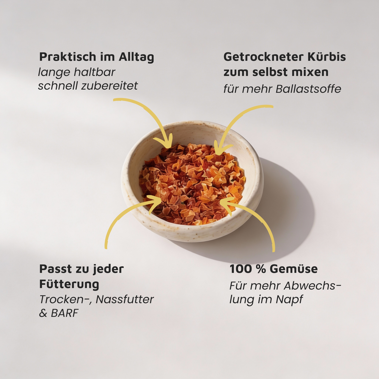 Kürbisflocken - 100% Kürbis, getrocknet