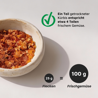 Kürbisflocken - 100% Kürbis, getrocknet