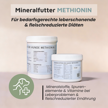 Mineralfutter für Hunde "+ Methionin"