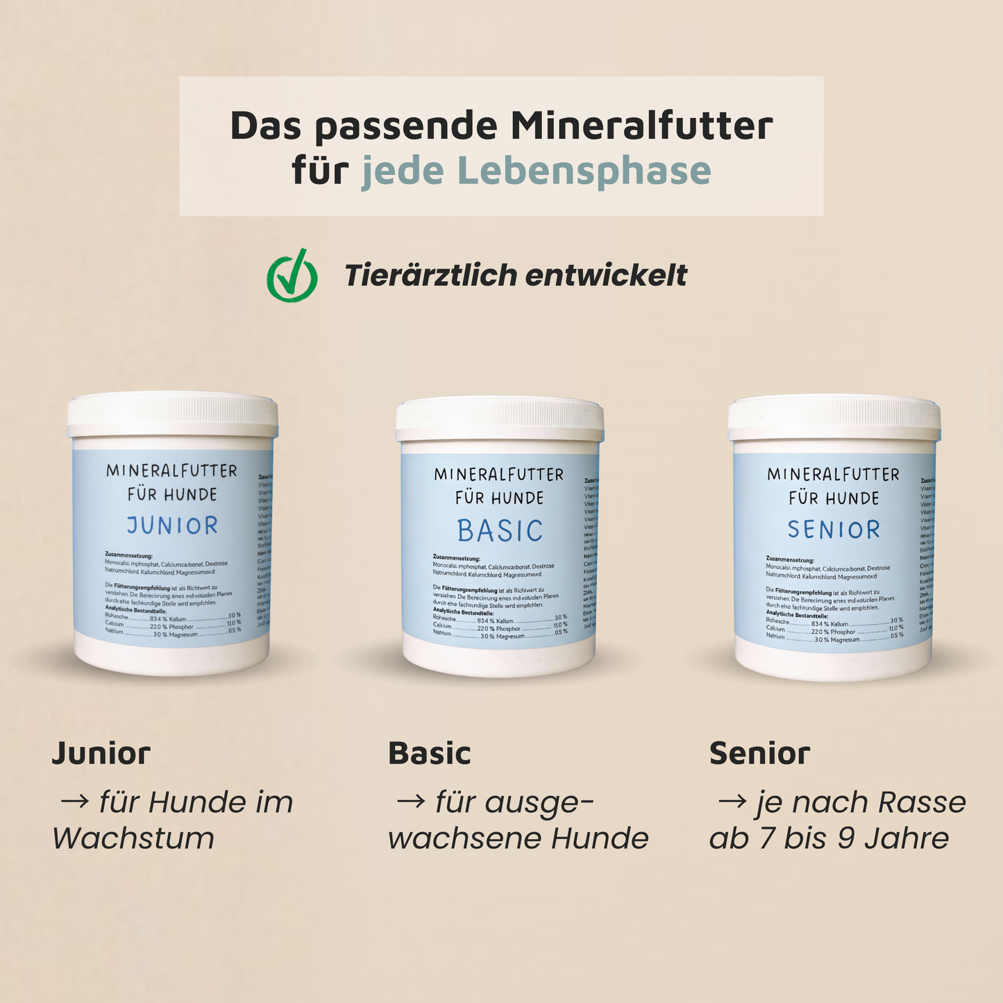 Mineralfutter für Hunde "Senior"