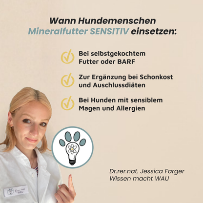Mineralfutter für Hunde "Sensitiv"