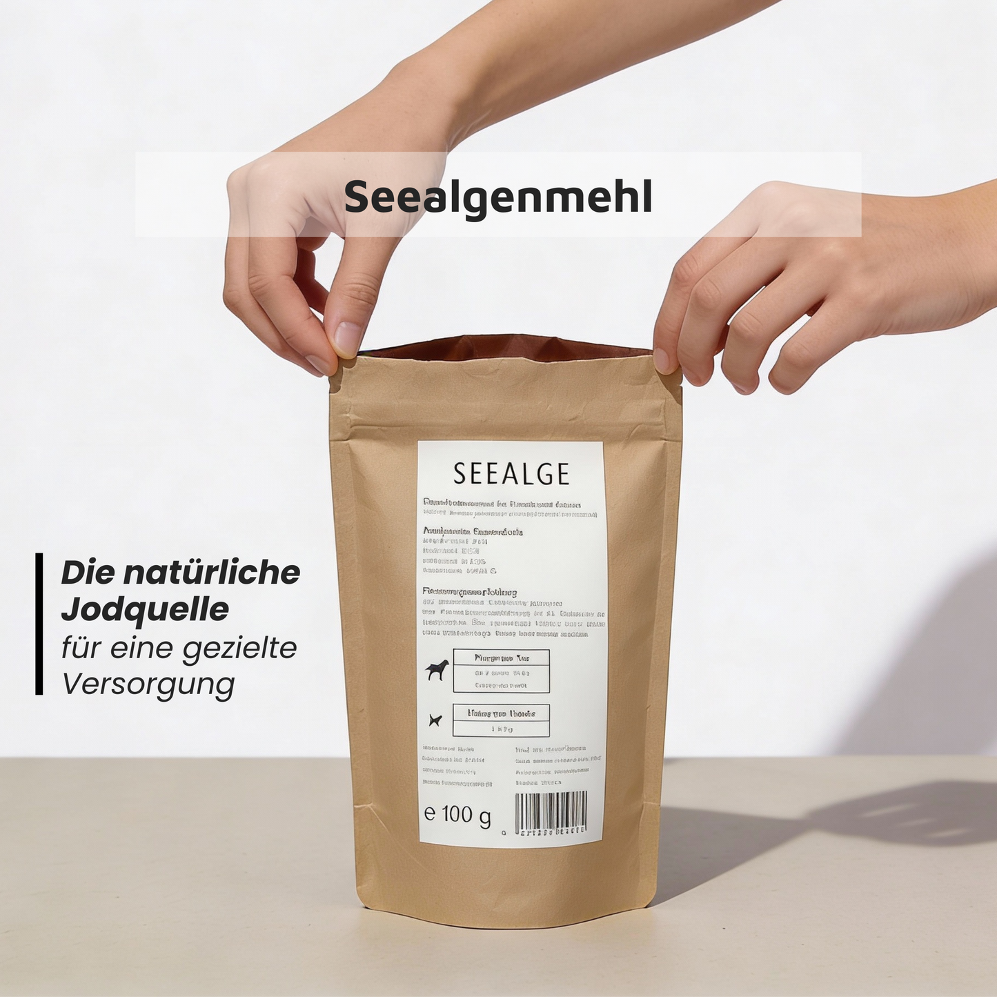 Seealgenmehl - Natürliche Jodquelle