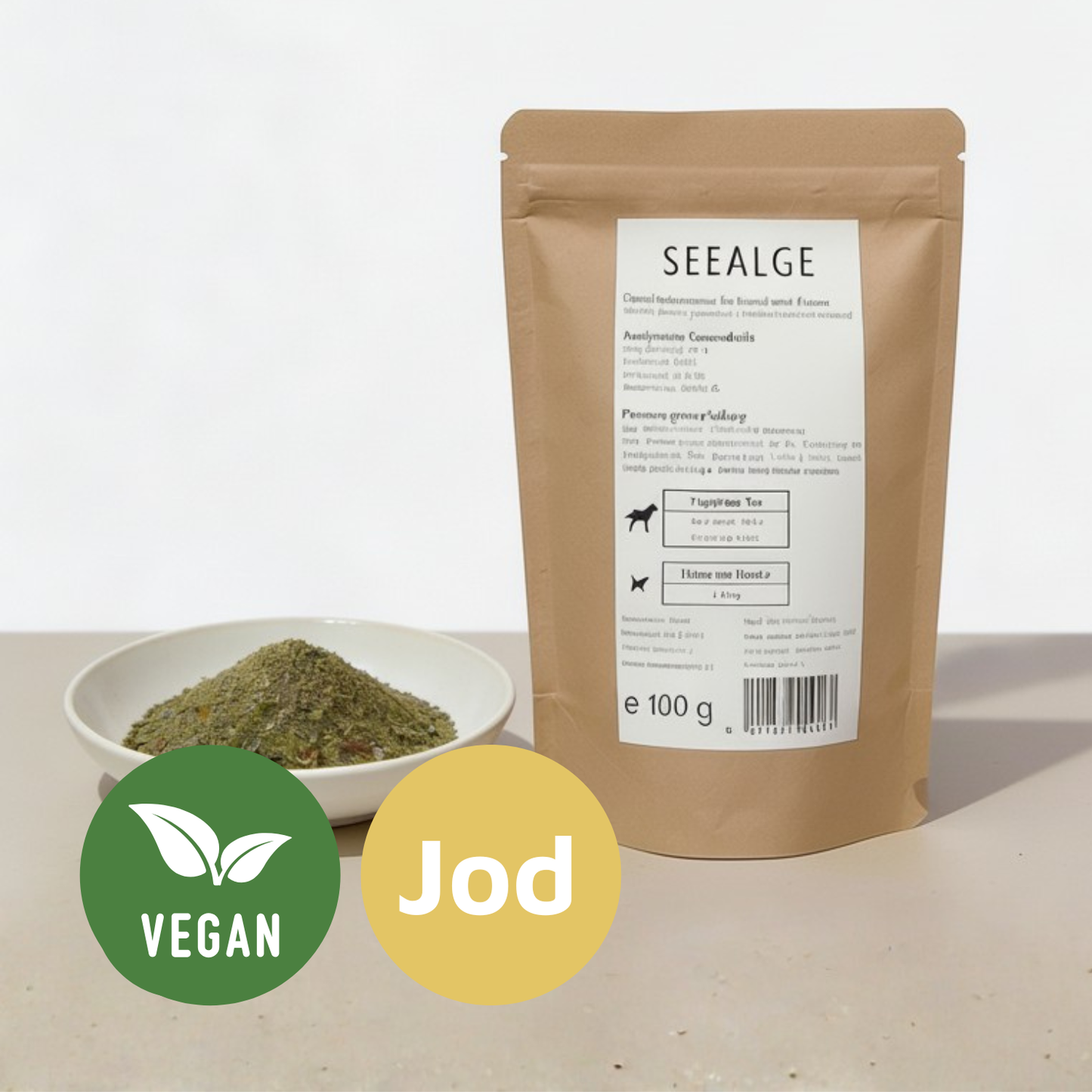 Seealgenmehl - Natürliche Jodquelle