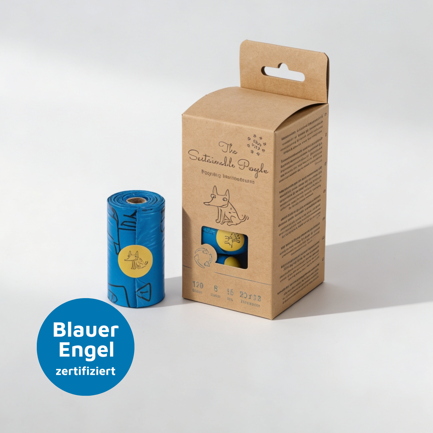 Recycling-Hundekotbeutel, Blauer Engel zertifiziert