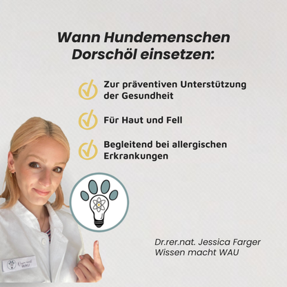 Dr. Jessi Farger empfiehlt foten Dorschöl – Omega-3 aus Wildfang im WMW Shop