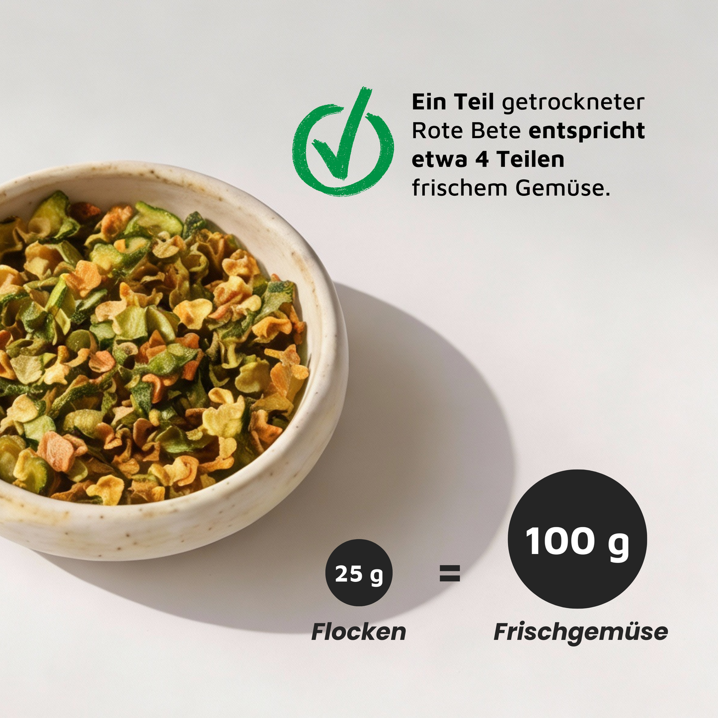 Zucchiniflocken - 100% Zucchini, getrocknet
