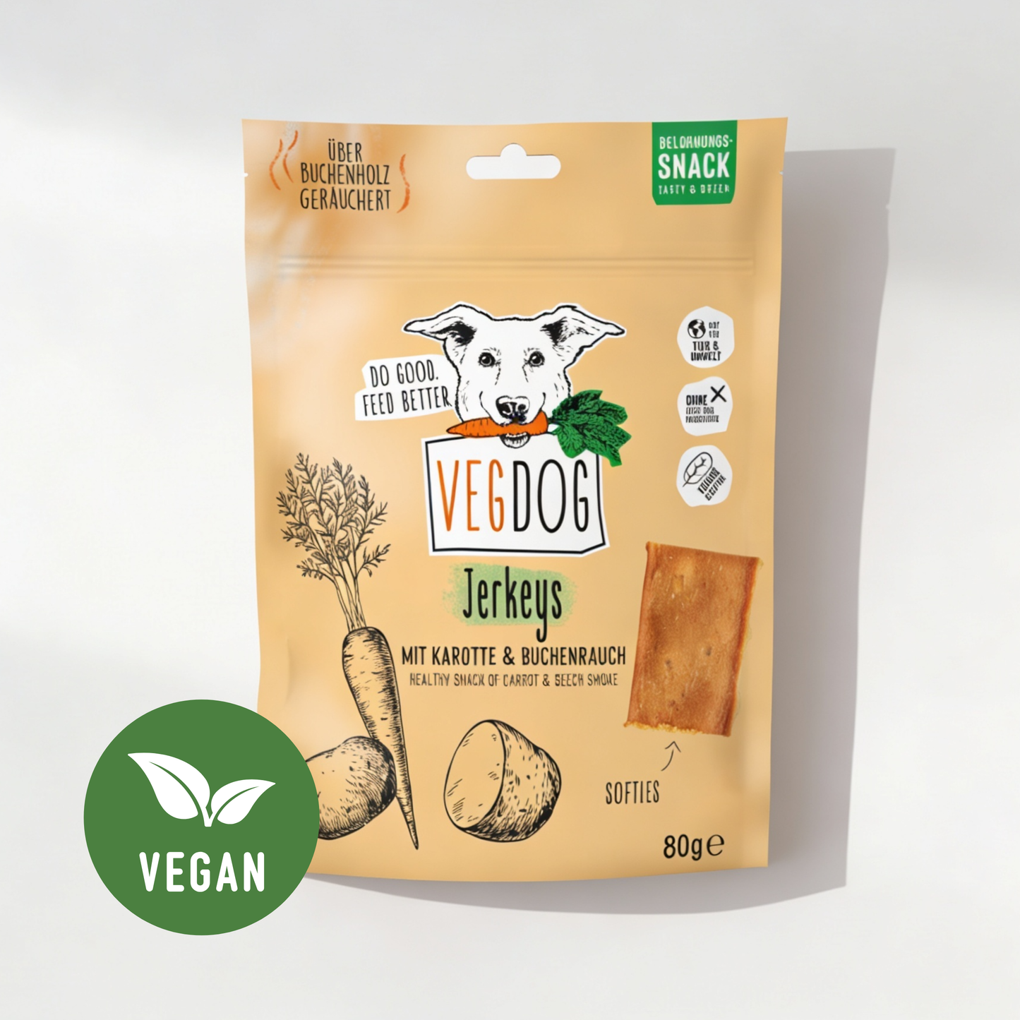 JERKEYS - hypoallergener Snack für Möhrenliebhaber