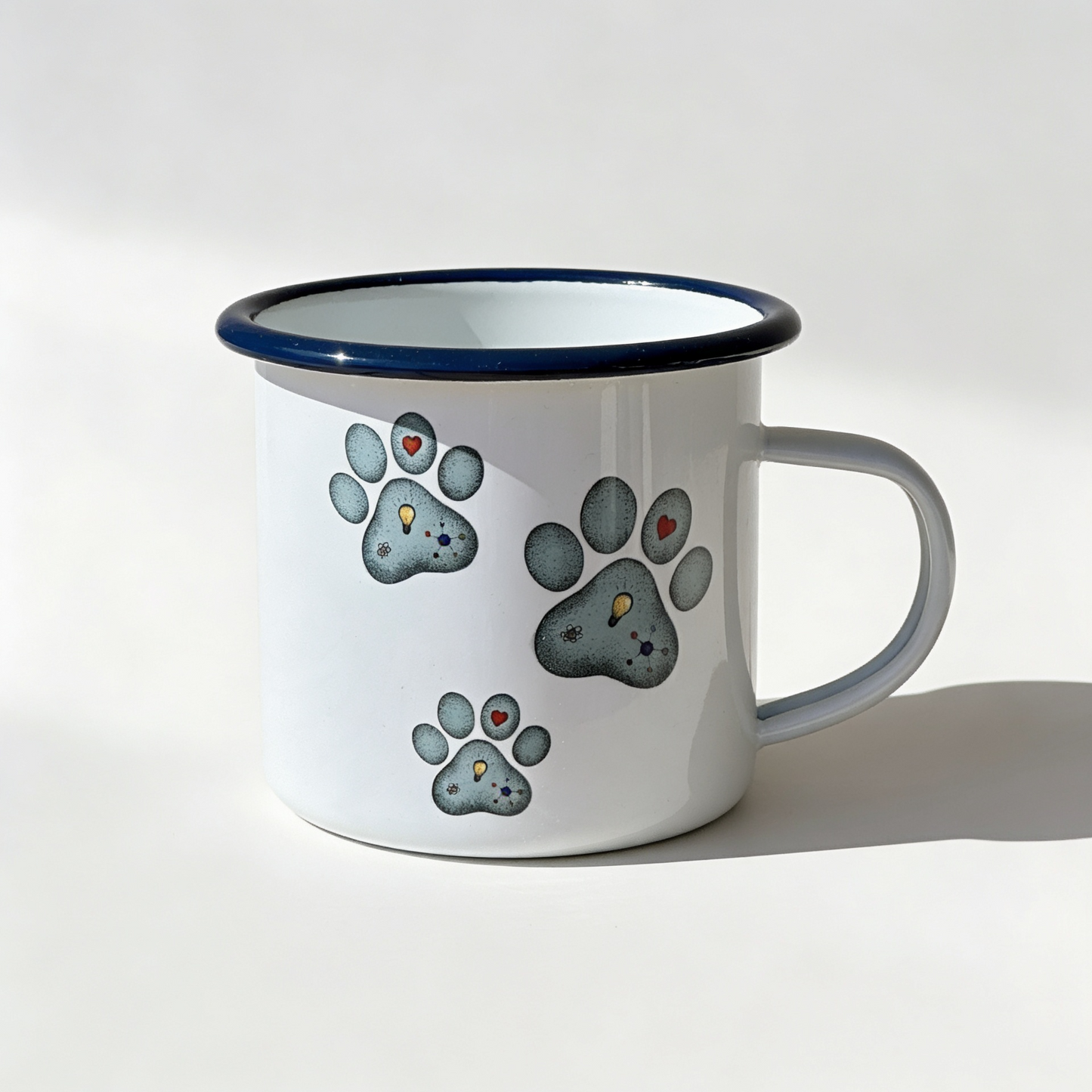 Emaille-Tasse für Hundemenschen