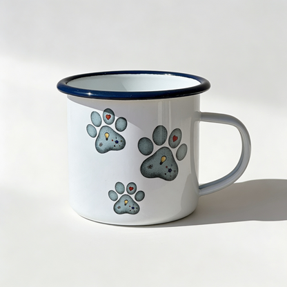 Emaille-Tasse für Hundemenschen