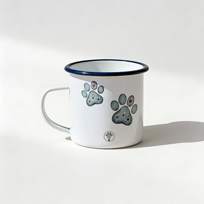 Emaille-Tasse für Hundemenschen